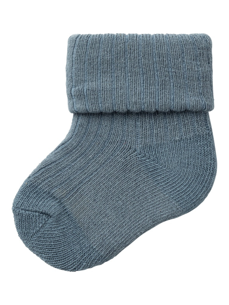 NAME IT Nobbu Sock-Provincial Blue Provincial Blue front view