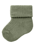 NAME IT Nobbu Sock-Oil Green Oil Green front view