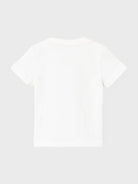 NAME IT Hikke Short Sleeve Top -Bright White Bright White model front view