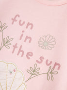 Girl's Jillina Short Sleeve Top-Parfait Pink-Close Up View