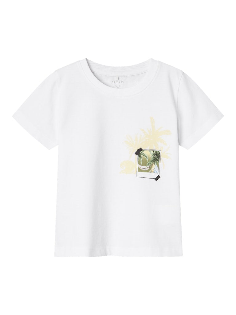 Boy's Hermol Short Sleeve Tee White-Front View