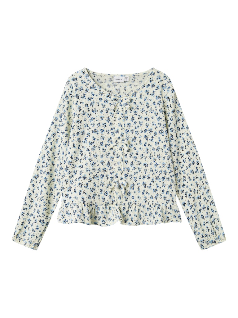 Girl's Biba Long Sleeve Top-Cloud Dancer-Front View