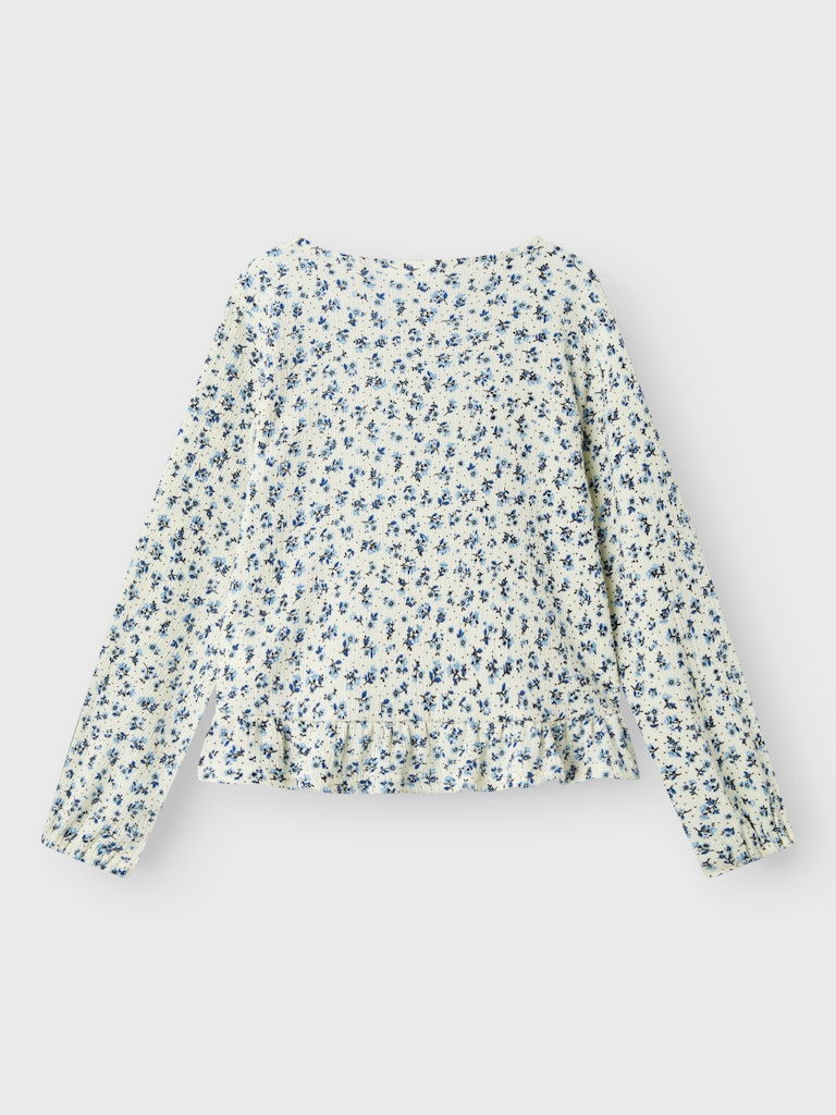 Girl's Biba Long Sleeve Top-Cloud Dancer-Back View