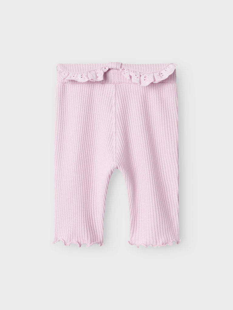 Turbia Sweat Pink Pant-Back frill detail