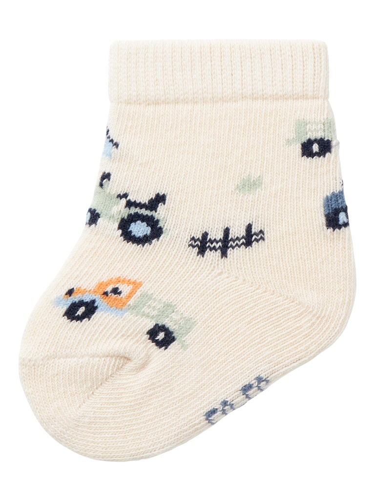 Newborn Basti Sock-Summer Sand-Front View