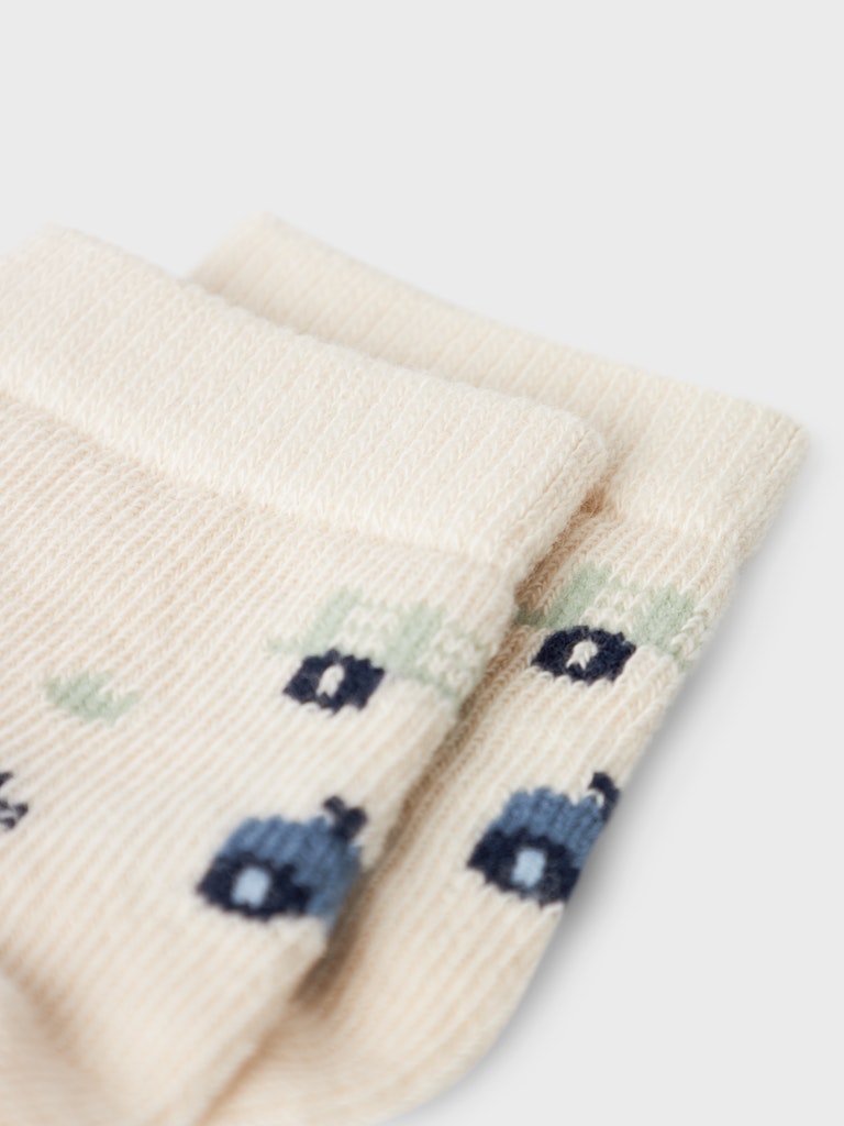 Newborn Basti Sock-Summer Sand-Close Up View