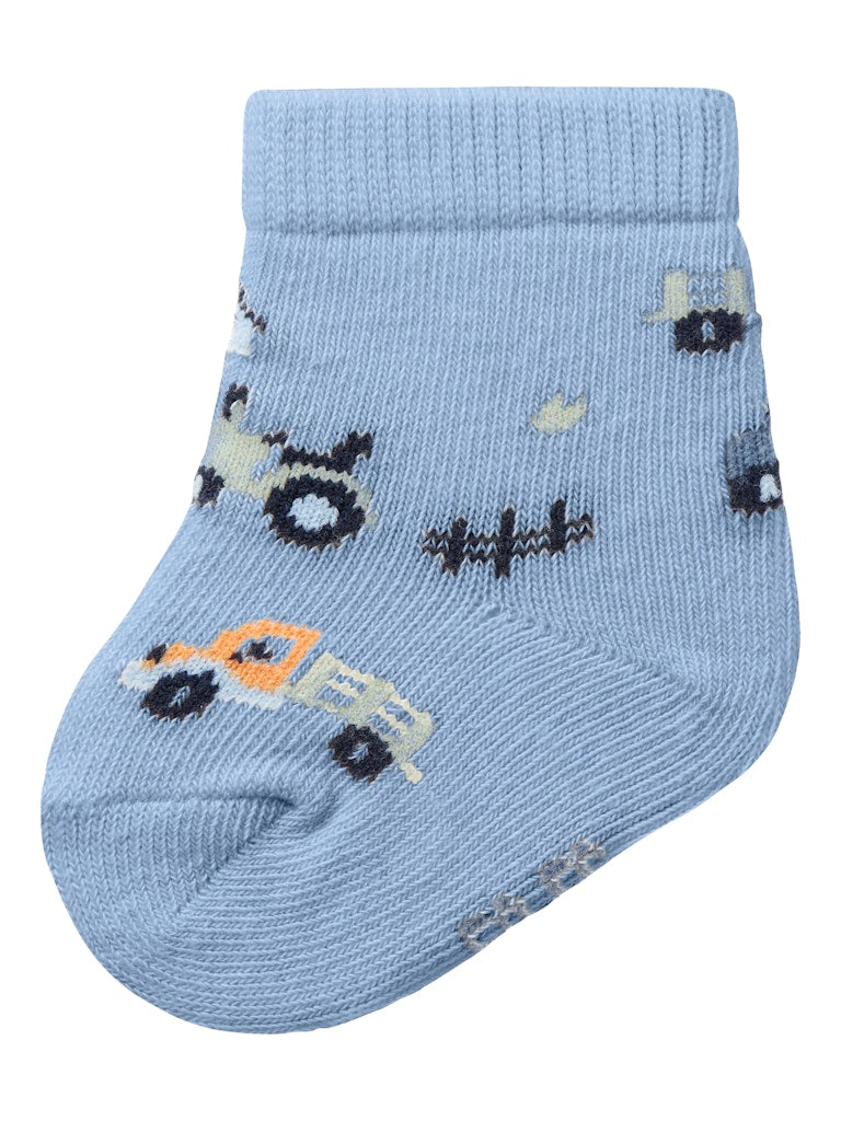 Boy's Basti Sock-Cerulean-Side View