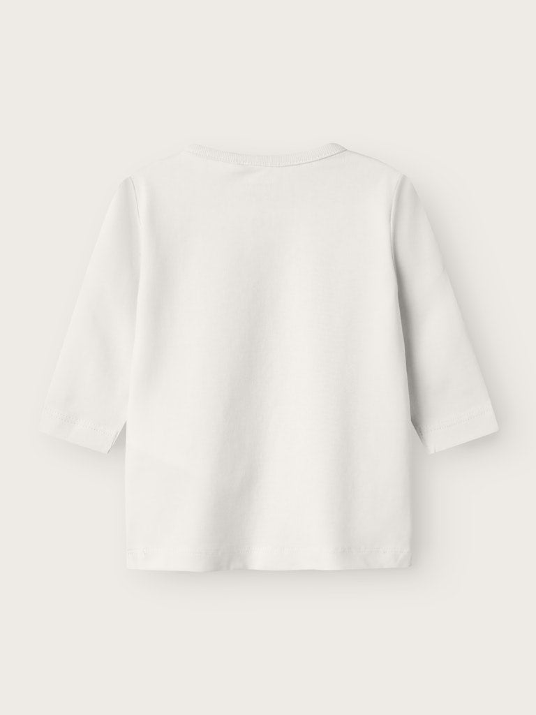 Newborn Babia Long Sleeve Top-Cloud Dancer-Back View