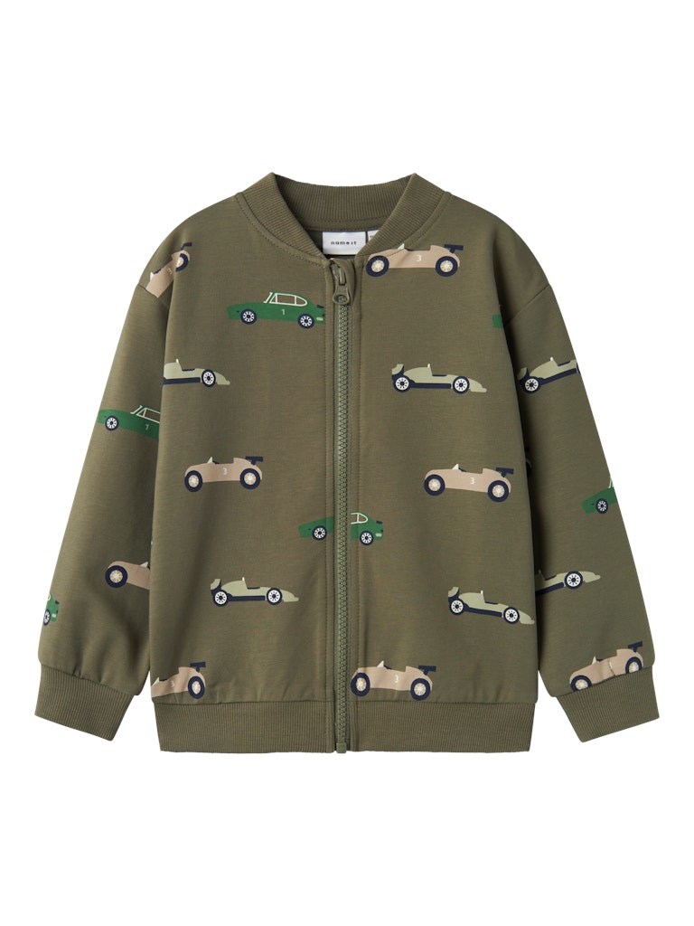 Brais Dusty Olive Sweat Zip Cardigan