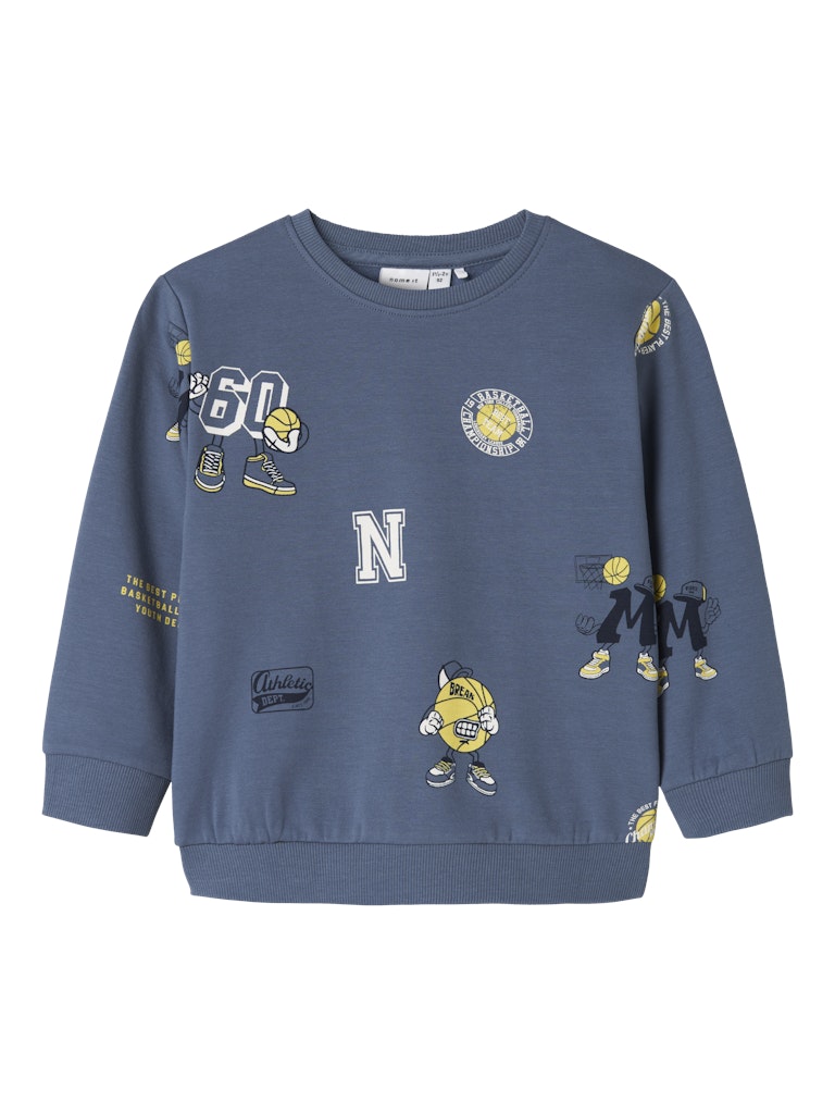 Boy's Thim Sweat-China Blue-Front View