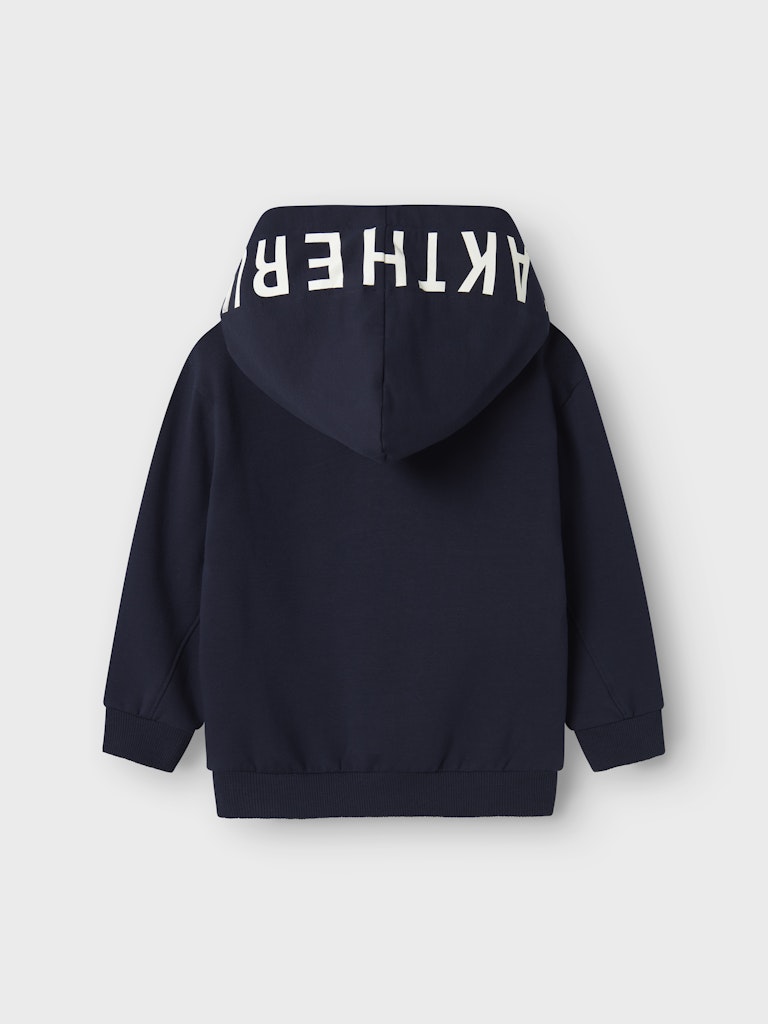 Boy's Temas Sweat Cardigan-Navy Blazer-Back View