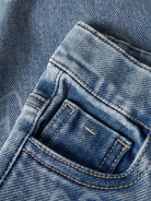 NAME IT Rose Straight Leg Jeans Medium Blue Denim detail view