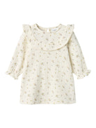 NAME IT Detone Long Sleeve Dress-Cloud Dancer Cloud Dancer model front view
