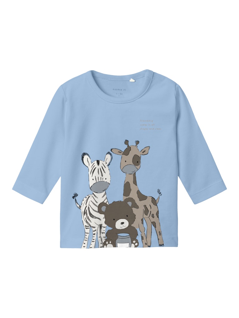 NAME IT Tumo Long Sleeve Top-China Blue China Blue front view