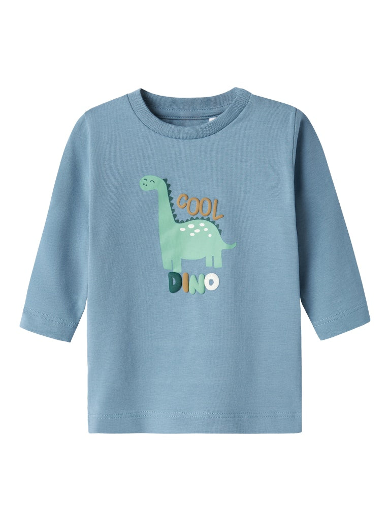 Boy's Ditlef Long Sleeve Top-Spring Lake-Front View