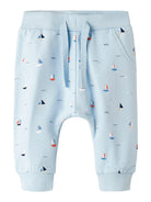NAME IT Fris Blue Light Sweat Pant Celestial Blue front view