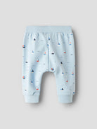 NAME IT Fris Blue Light Sweat Pant Celestial Blue model front view