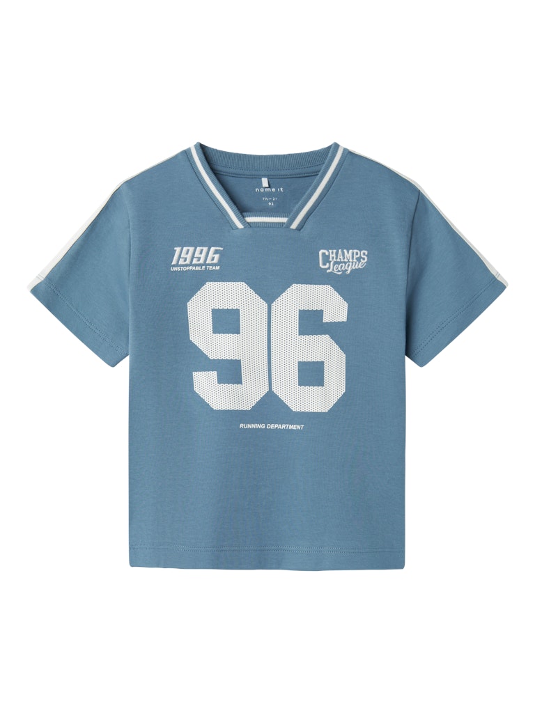 Boy's Dakki Short Sleeve Top-Spring Lake-Front View