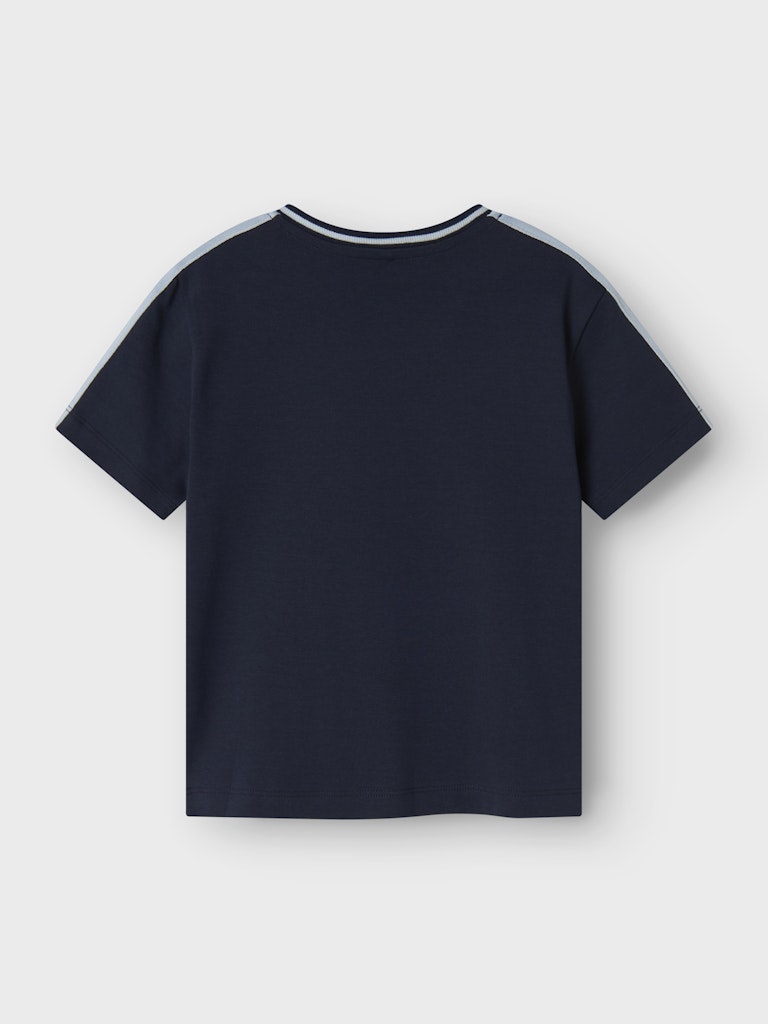 Boy's Dakki Short Sleeve Top-Navy Blazer-Back View