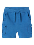 NAME IT Oli Sweat Shorts-Star Sapphire Star Sapphire front view