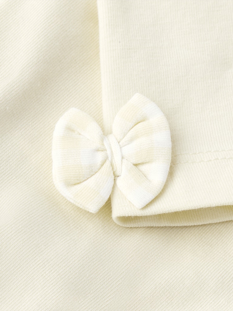 Funny Capri Pastel Yellow Leggings-Bow on leg detail