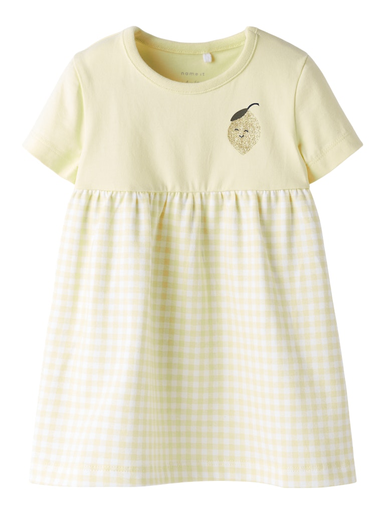 NAME IT Funny Pastel Yellow Dress Pastel Yellow front view