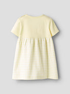 NAME IT Funny Pastel Yellow Dress Pastel Yellow model front view