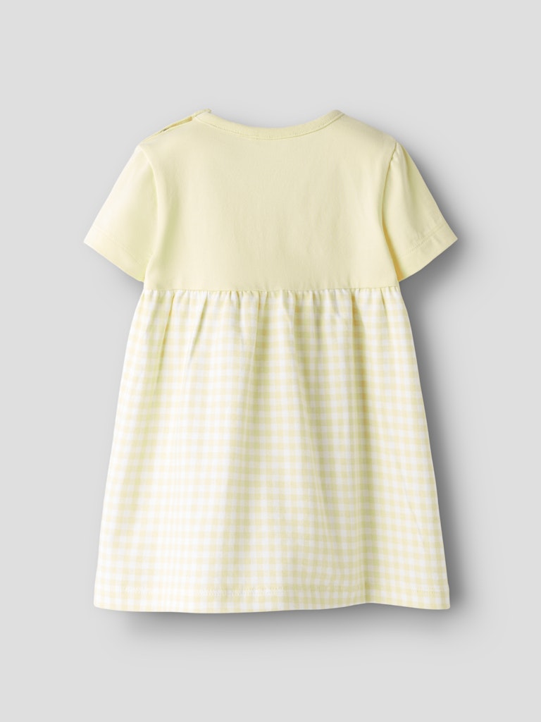 NAME IT Funny Pastel Yellow Dress Pastel Yellow model front view