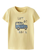NAME IT Hope Short Sleeve Top-Lemon Meringue Lemon Meringue front view