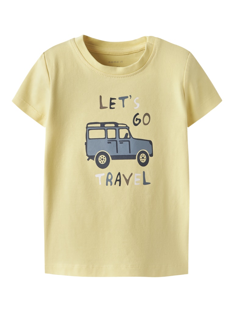 NAME IT Hope Short Sleeve Top-Lemon Meringue Lemon Meringue front view