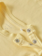 NAME IT Hope Short Sleeve Top-Lemon Meringue Lemon Meringue model front view