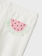 NAME IT Jabelle Capri Pant-Cloud Dancer Cloud Dancer model front view