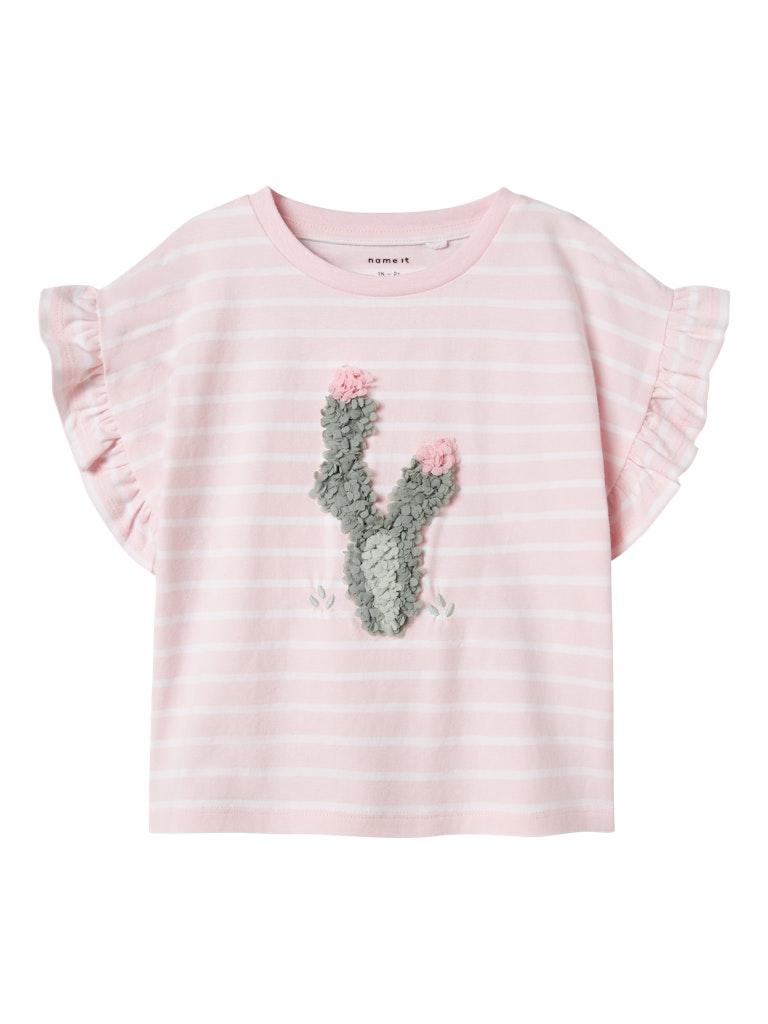 Mini Girl Jadey Short Sleeve Top-Ballerina-Front View