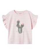 Mini Girl Jadey Short Sleeve Top-Ballerina-Front View