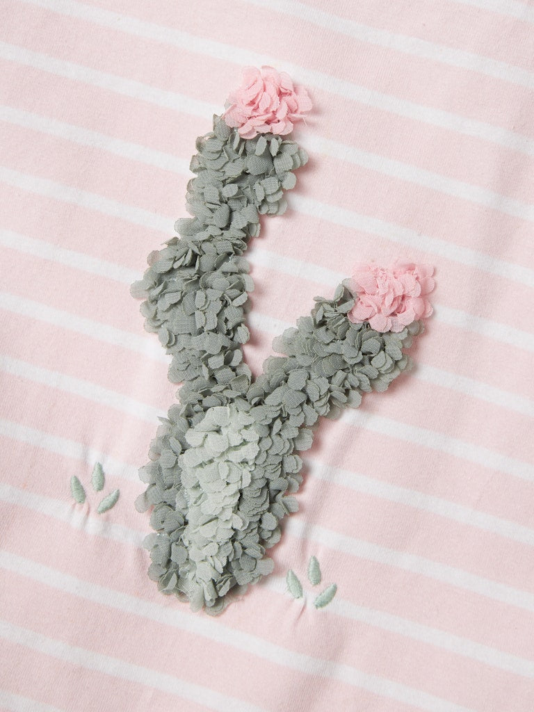 Mini Girl Jadey Short Sleeve Top-Ballerina-Close Up View