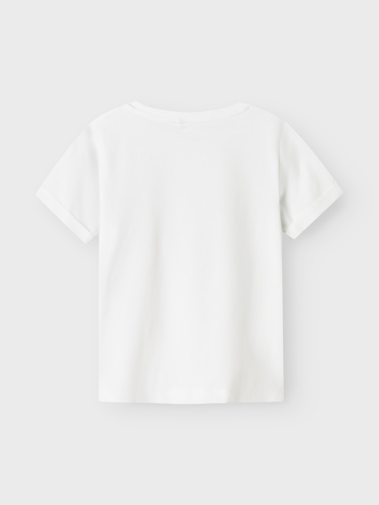 Boy's Vux Short Sleeve Top-Bright White-Back View