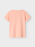 NAME IT Vux Short Sleeve Top-Peach Pearl Peach Pearl detail view