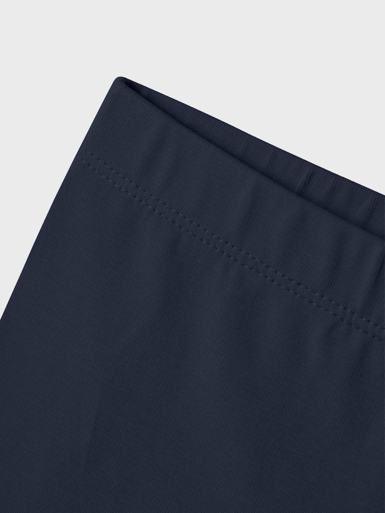 Mini Girl's Vivian Capri Legging-Navy Blazer-Close Up View