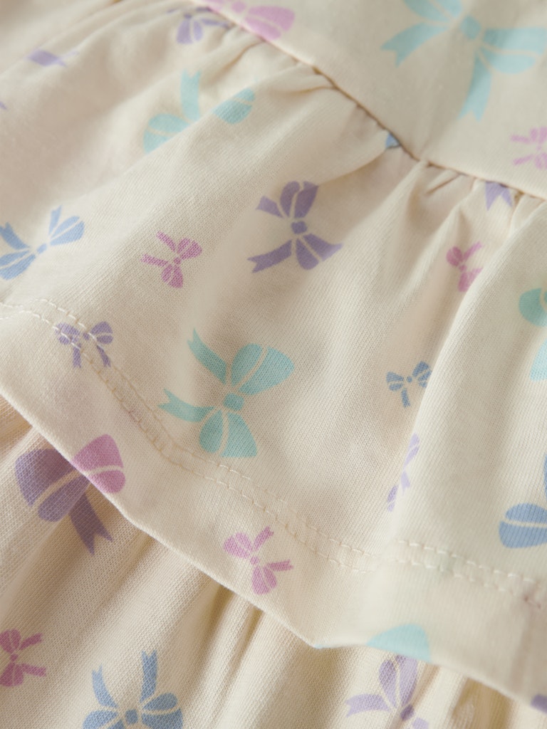 Mini Girl's Vigga Skirt-Buttercream-Close Up View