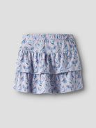 NAME IT Vigga Skirt-Purple Heather Purple Heather model front view