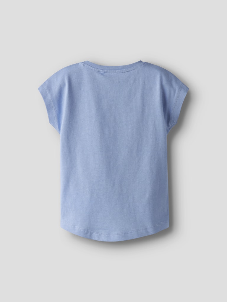 Min Girl's Vigea Cap Sleeve Top-Serenity-Back View