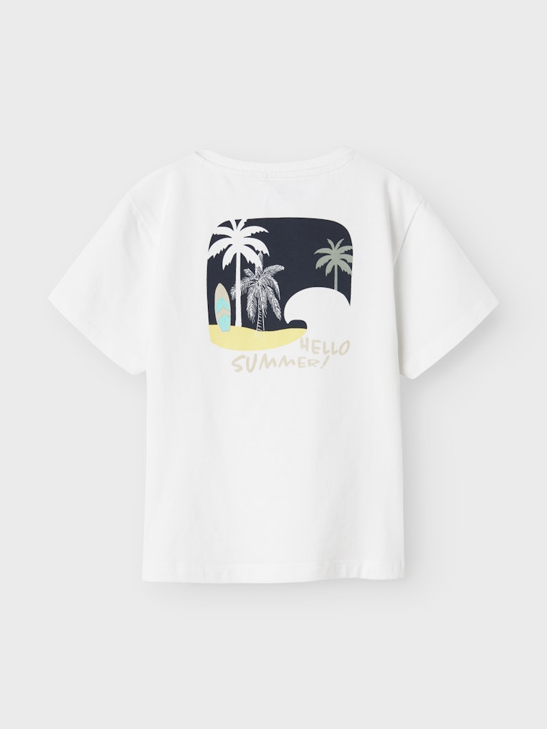 NAME IT Jerko Bright White Top Bright White model front view
