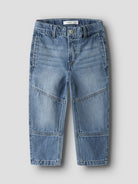 NAME IT Ben Tapered Jeans Medium Blue Denim front view