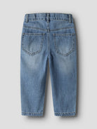 NAME IT Ben Tapered Jeans Medium Blue Denim model front view