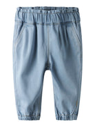NAME IT Rose Round Fit Light Blue Jeans Light Blue Denim model front view