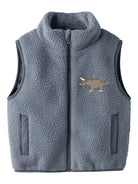 Boys Mall Sherpa Vest-Front View