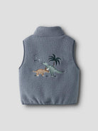 Boys Mall Sherpa Vest-Back View