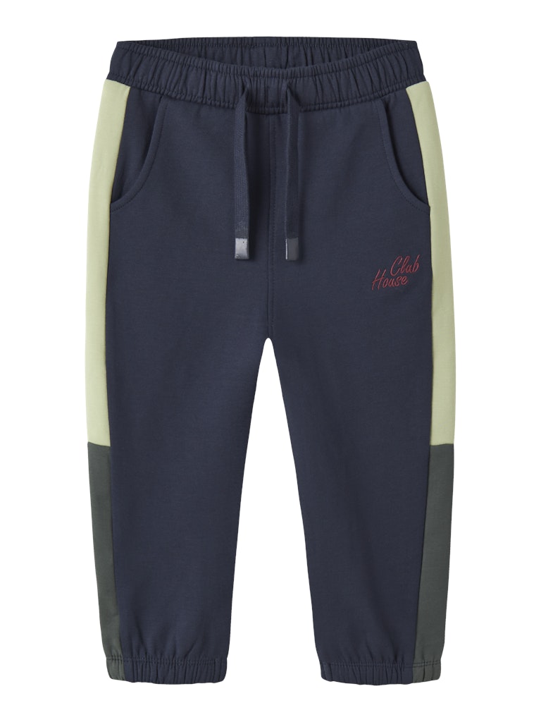 Boys Terry Regular Sweat Pant-Navy Blazer-Front View