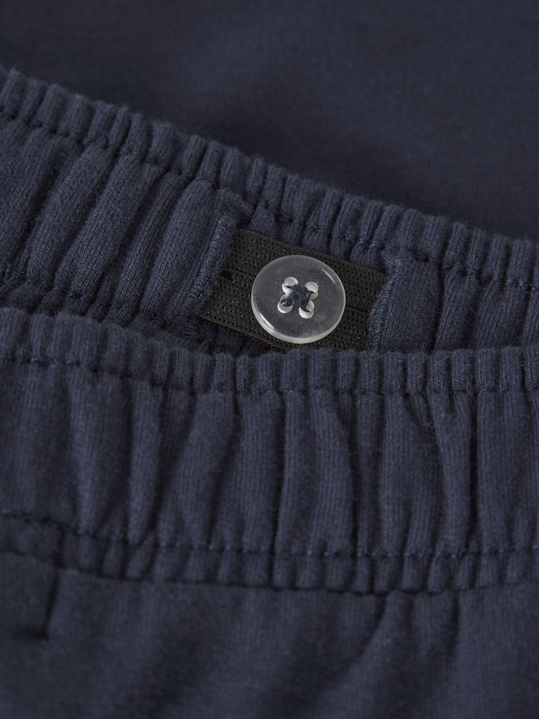 Boys Terry Regular Sweat Pant-Navy Blazer-Waist View