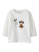 NAME IT Tokan Long Sleeve Top Cloud Dancer model front view